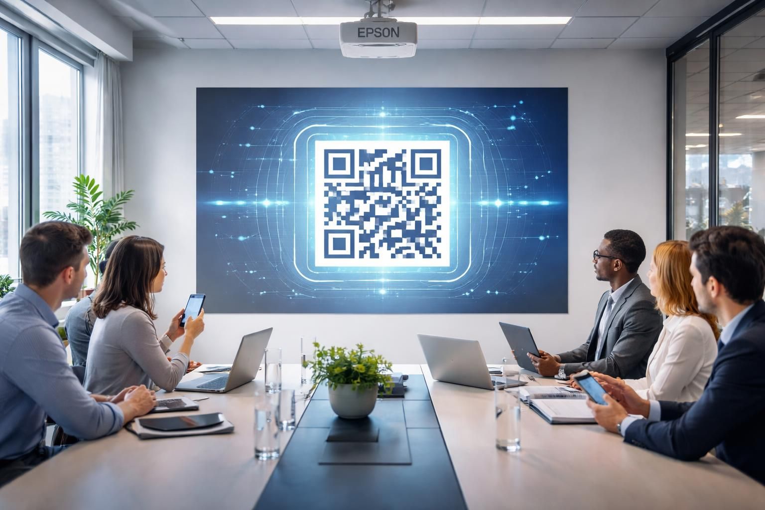 découvrez comment mesurer l’engagement avec la technologie de projection epson combinée à un système qr innovant pour une interaction optimale.