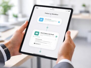 optimisez vos relances avec notre crm mobile sur ipad, intégrant un workflow fluide de l’échange à l’email pour une gestion efficace et simplifiée.