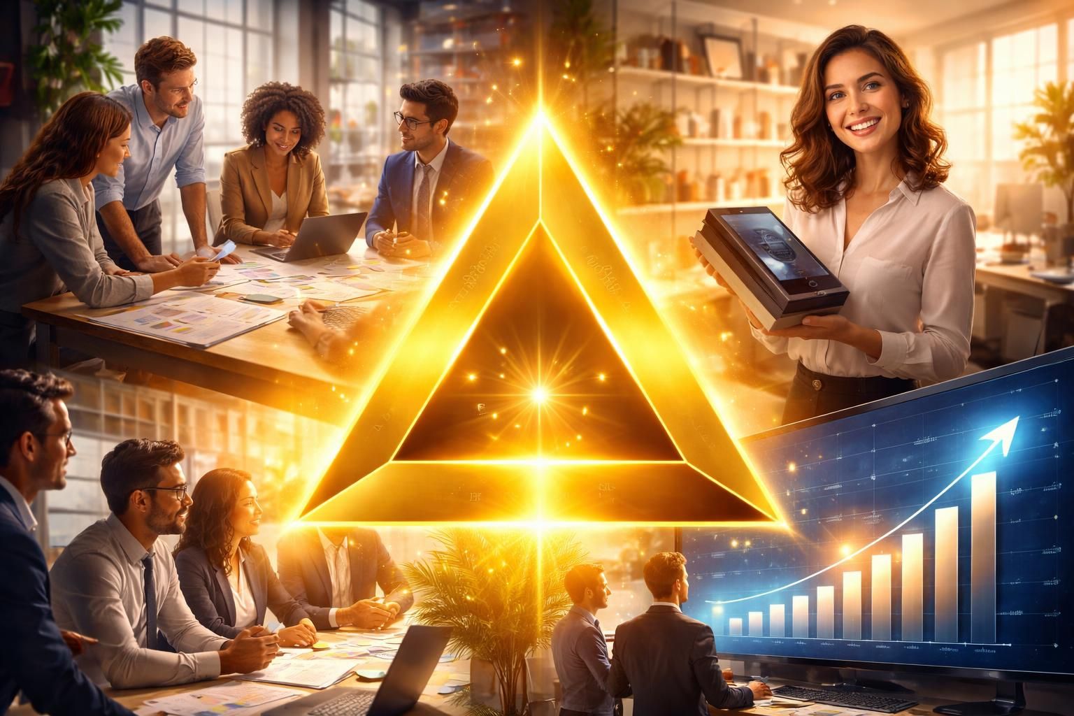 découvrez des exemples inspirants de succès qui illustrent l'efficacité du triangle d'or du positionnement pour booster votre stratégie marketing.