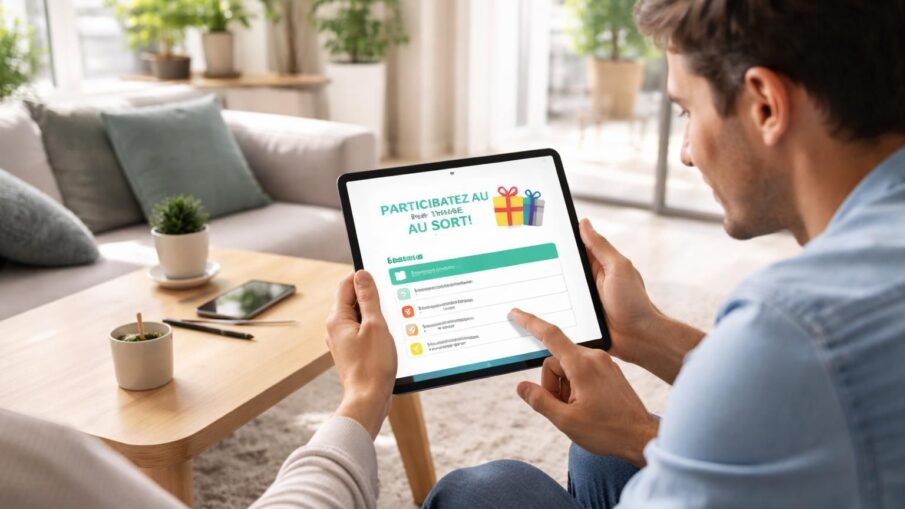 organisez un quiz interactif avec tirage au sort sur ipad en salon pour collecter des leads sans papier, de manière simple et efficace.